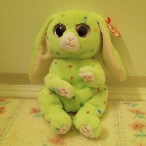 NWT Ty Beanie Bellies Peridot the Pastel Green Easter Bunny Rabbit